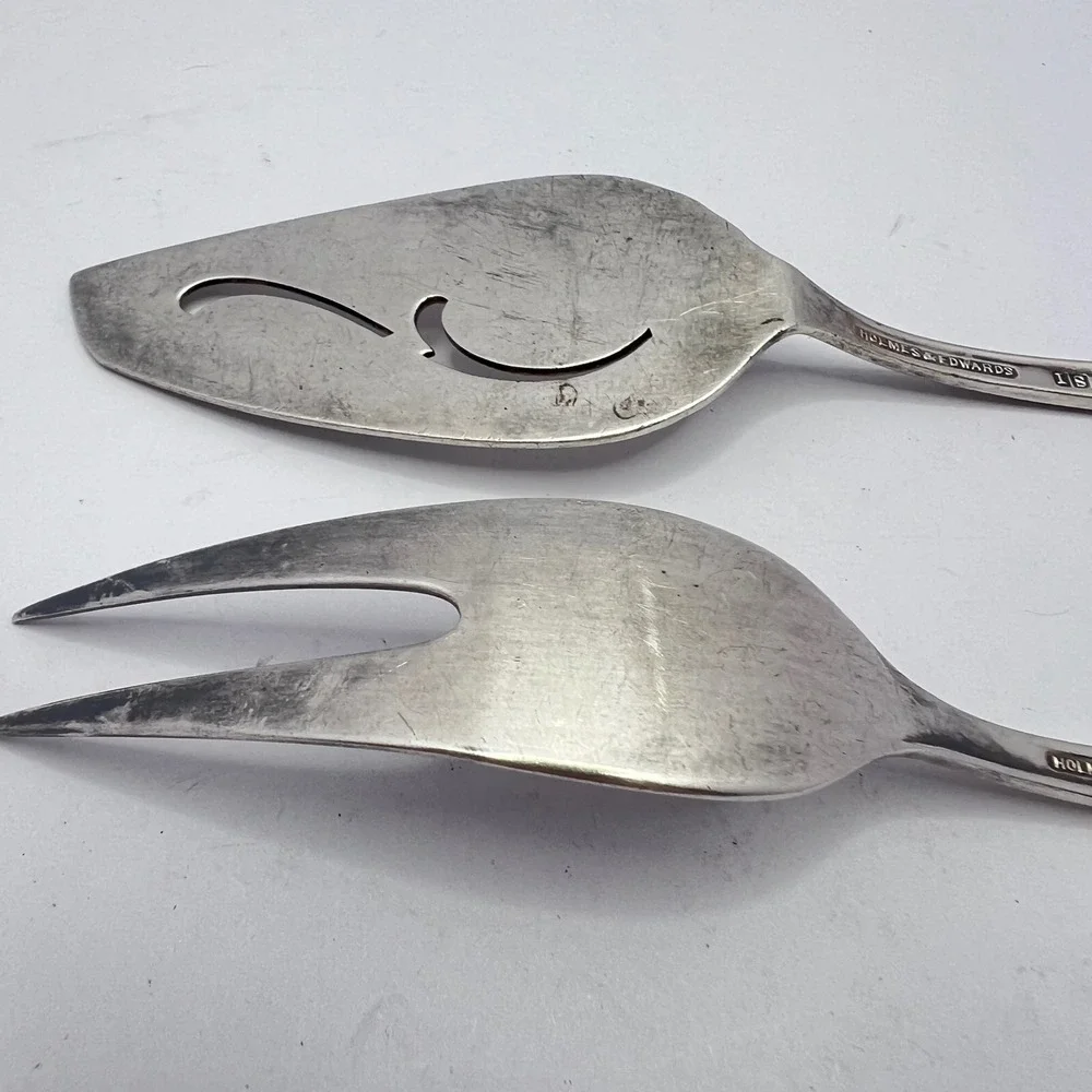 Holmes & Edwards Serving Party Set Silverplate DeepSilver‎ 1957 Vtg Midcentury